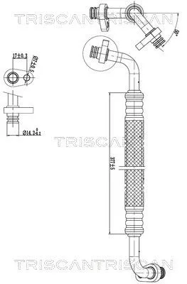 Hoge-/lagedrukleiding, airconditioning TRISCAN 9010 28031)