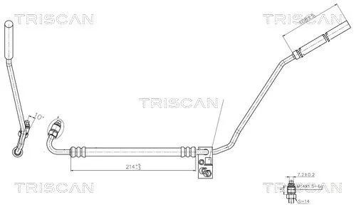 Hydraulische slang, stuurinrichting TRISCAN 8516 29022)