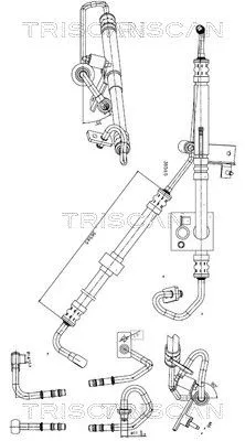 Hydraulische slang, stuurinrichting TRISCAN 8516 11015)