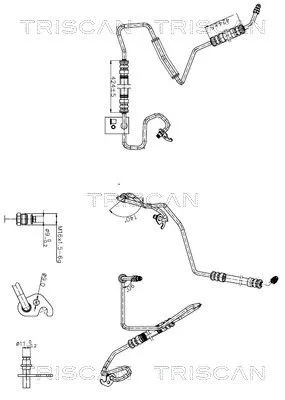 Hydraulische slang, stuurinrichting TRISCAN 8516 16044)