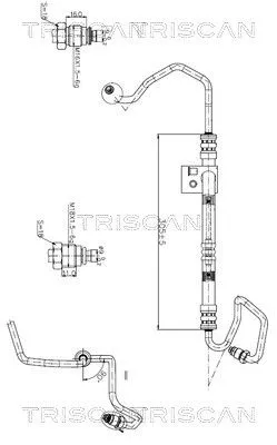 Hydraulische slang, stuurinrichting TRISCAN 8516 24003)