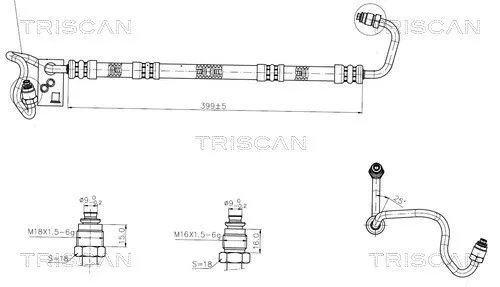 Hydraulische slang, stuurinrichting TRISCAN 8516 24005)