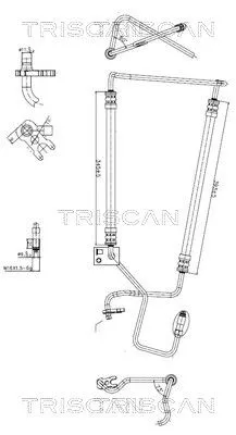 Hydraulische slang, stuurinrichting TRISCAN 8516 28006)