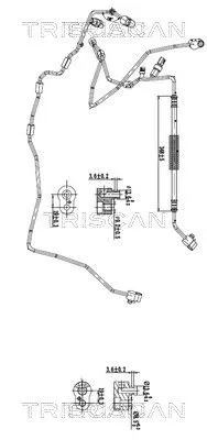 Hoge-/lagedrukleiding, airconditioning TRISCAN 9010 29017)