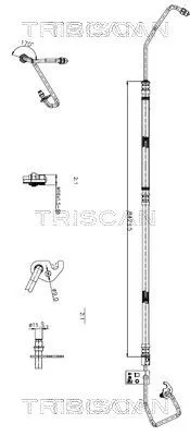 Hydraulische slang, stuurinrichting TRISCAN 8516 16027)