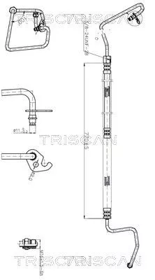 Hydraulische slang, stuurinrichting TRISCAN 8516 16030)