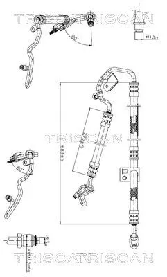 Hydraulische slang, stuurinrichting TRISCAN 8516 23009)