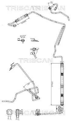 Hydraulische slang, stuurinrichting TRISCAN 8516 29010)