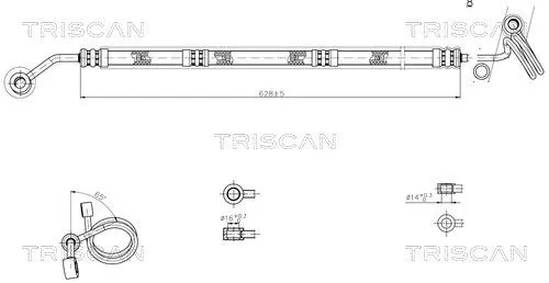 Hydraulische slang, stuurinrichting TRISCAN 8516 29015)