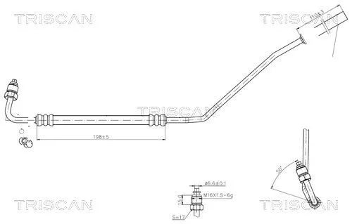 Hydraulische slang, stuurinrichting TRISCAN 8516 29027)