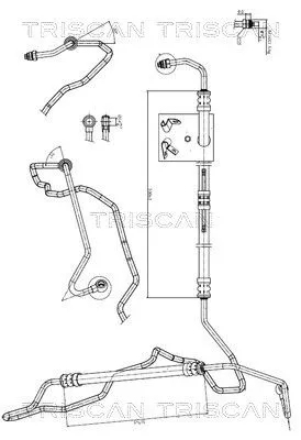 Hydraulische slang, stuurinrichting TRISCAN 8516 11009)