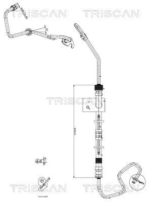 Hydraulische slang, stuurinrichting TRISCAN 8516 16015)