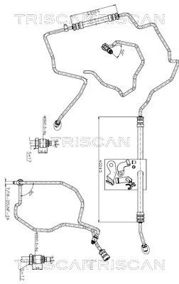 Hydraulische slang, stuurinrichting TRISCAN 8516 25003)