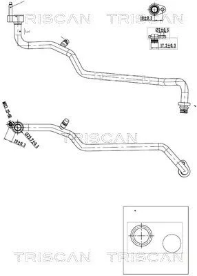 Hoge-/lagedrukleiding, airconditioning TRISCAN 9010 16006)