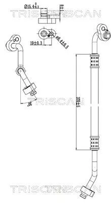 Hoge-/lagedrukleiding, airconditioning TRISCAN 9010 29012)