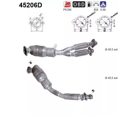 Katalysator AS 45206D)