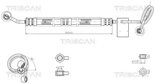Hydraulische slang, stuurinrichting TRISCAN 8516 29035)