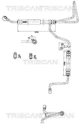 Hydraulische slang, stuurinrichting TRISCAN 8516 29054)
