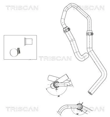 Hydraulische slang, stuurinrichting TRISCAN 8516 29059)
