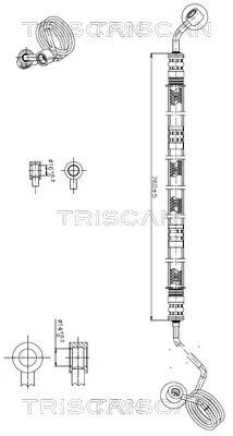 Hydraulische slang, stuurinrichting TRISCAN 8516 29033)