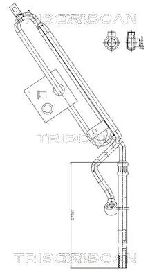 Hydraulische slang, stuurinrichting TRISCAN 8516 11022)