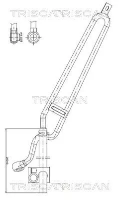 Hydraulische slang, stuurinrichting TRISCAN 8516 11028)