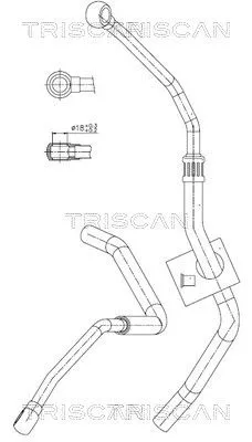 Hydraulische slang, stuurinrichting TRISCAN 8516 11032)