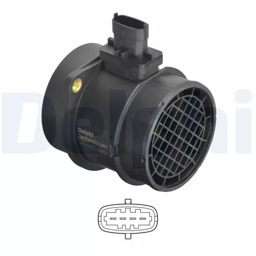 Luchtmassastroomsensor DELPHI AF10721-12B1)