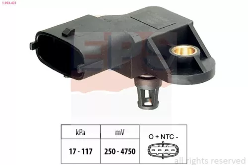 Luchtdruksensor, hoogteaanpassing EPS 1.993.431)