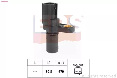 Toerentalsensor, automatische transmissie EPS 1.953.635)