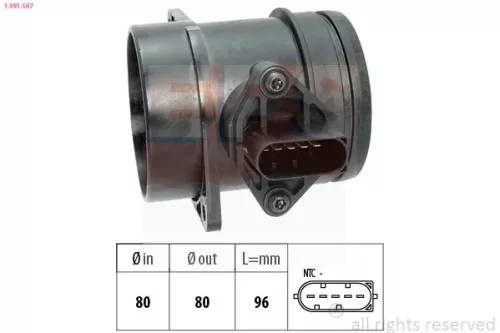 Luchtmassastroomsensor EPS 1.991.567)