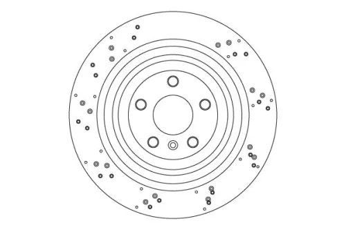 Remschijf TRW DF6849S)