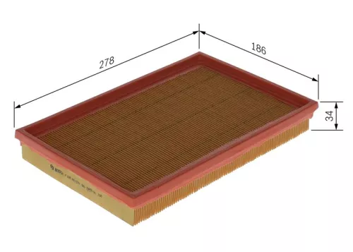 Luchtfilter BOSCH F 026 400 574)