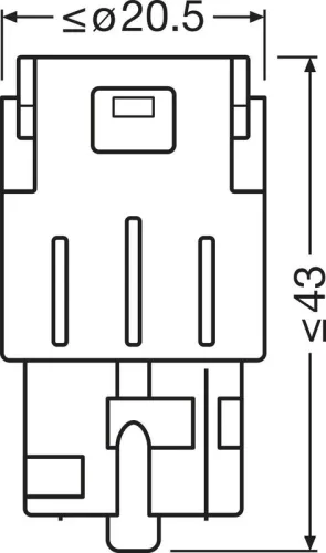 Lamp ams-OSRAM 7504DYP-2BL)