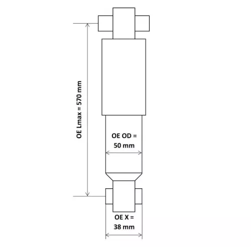 Schokdemper KYB 6417501)