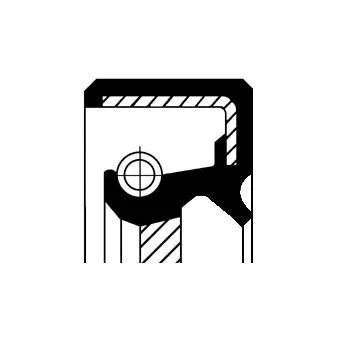 Shaft Seal, crankshaft CORTECO 19037171B)