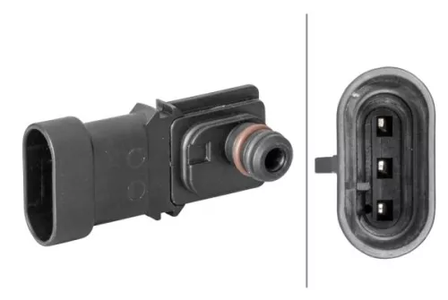 Sensor, boost pressure HELLA 6PP 009 400-281)