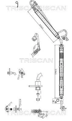 Hydraulische slang, stuurinrichting TRISCAN 8516 29076)