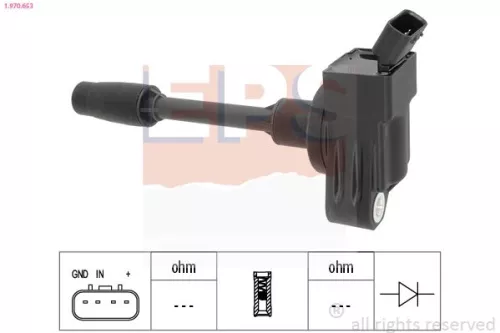 Ignition Coil EPS 1.970.653)
