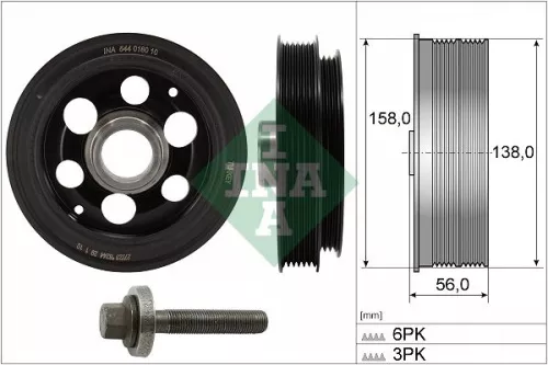 Riempoelieset, krukas Schaeffler INA 544 0180 20)