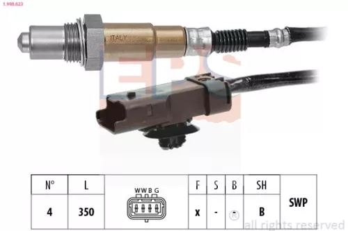 Oxygen Sensor EPS 1.998.623)