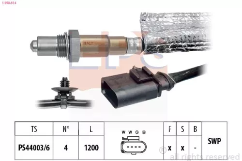 Oxygen Sensor EPS 1.998.614)
