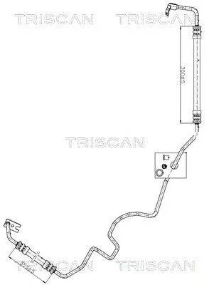 Hydraulic Hose, steering TRISCAN 8516 24001)