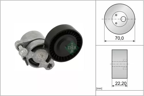 Riemspanner, V-geribbelde riem Schaeffler INA 534 1006 10)