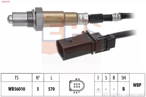 Oxygen Sensor EPS 1.998.597)