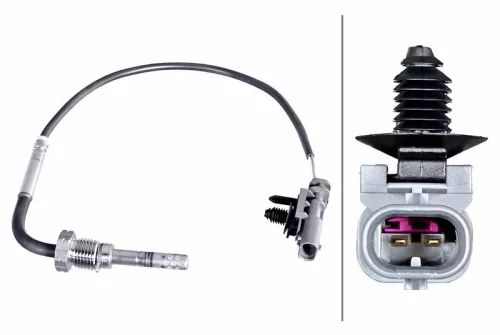 Sensor, uitlaatgastemperatuur HELLA 6PT 358 226-381)