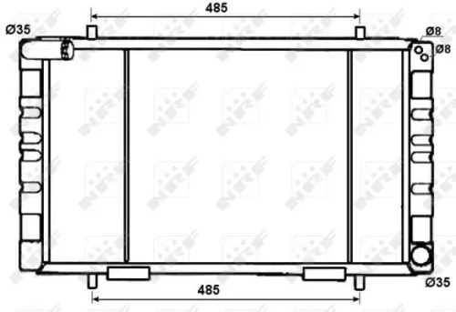 Radiator, motorkoeling NRF 53070)